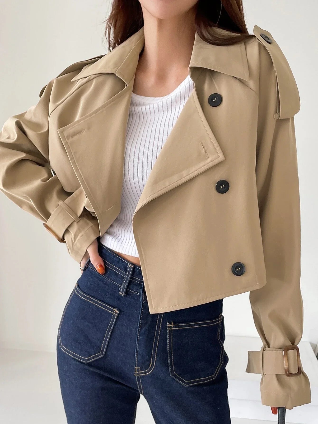 Trench Court Beige Classique