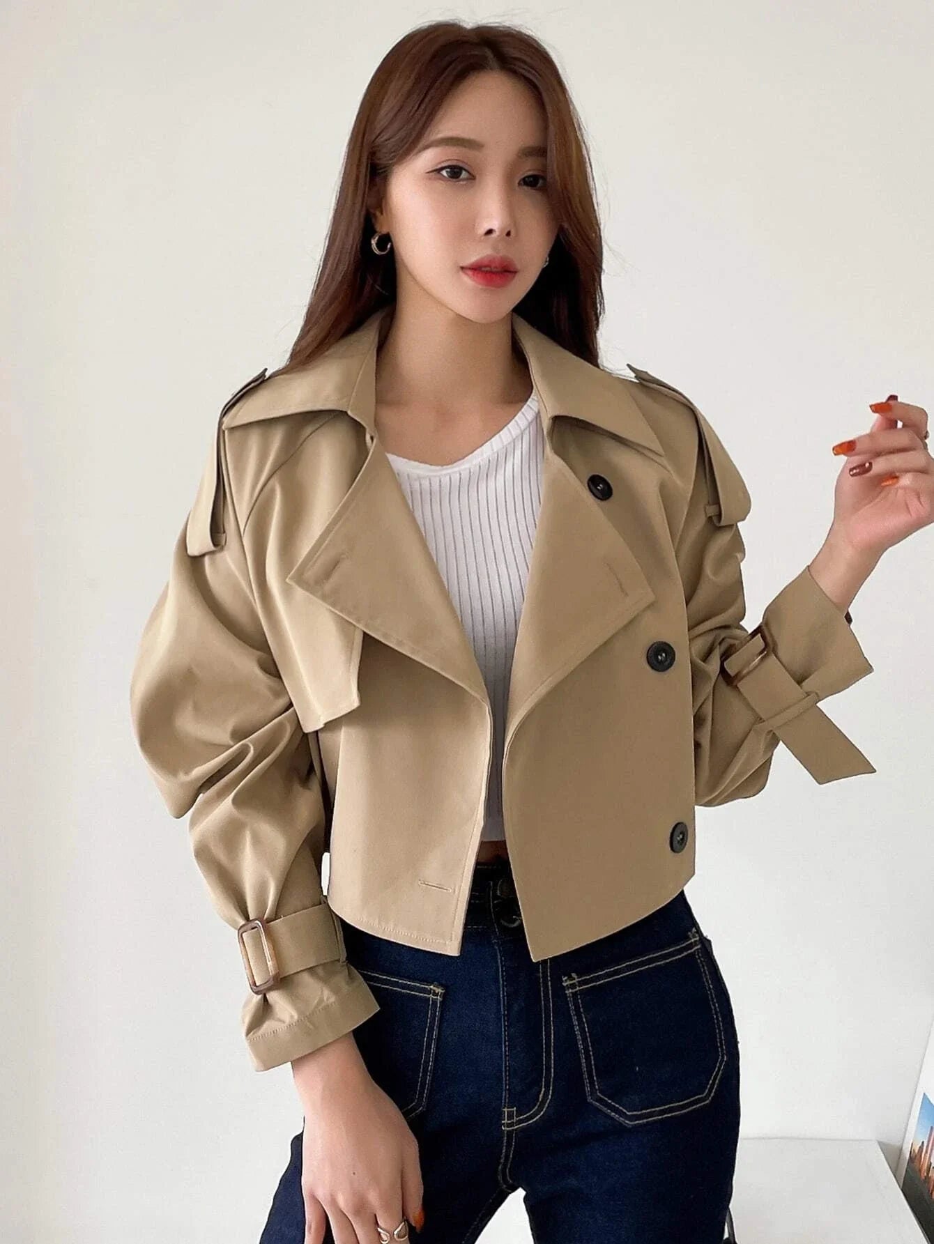 Trench Court Beige Classique