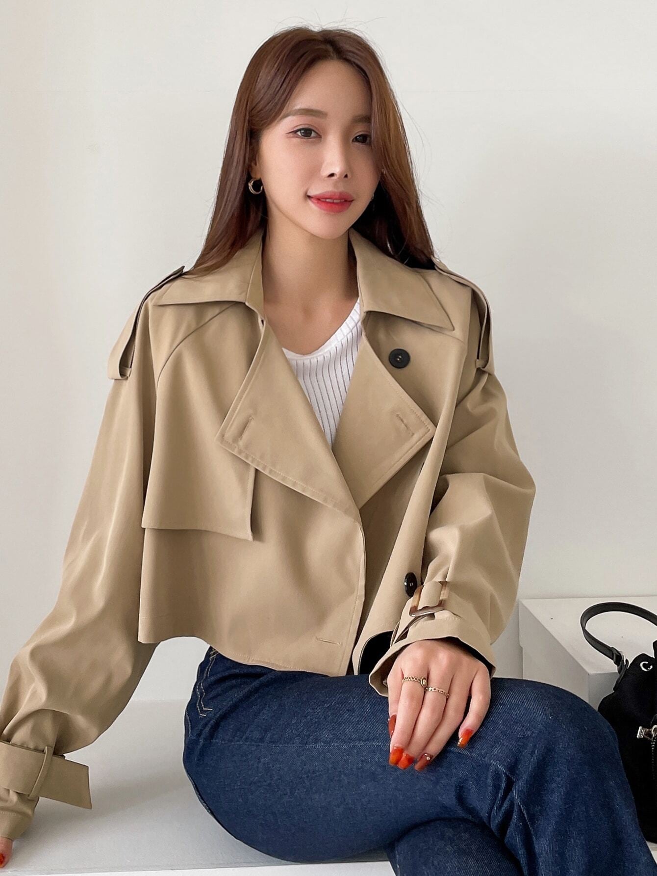 Trench Court Beige Classique